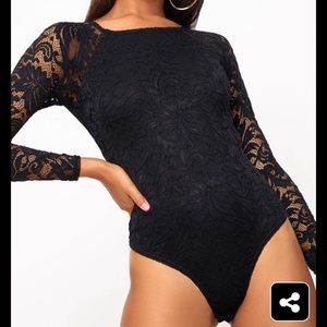 Lace Long sleeve Body suit
